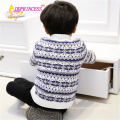 factory printing button lapel sweater Knitwear shirt for boy